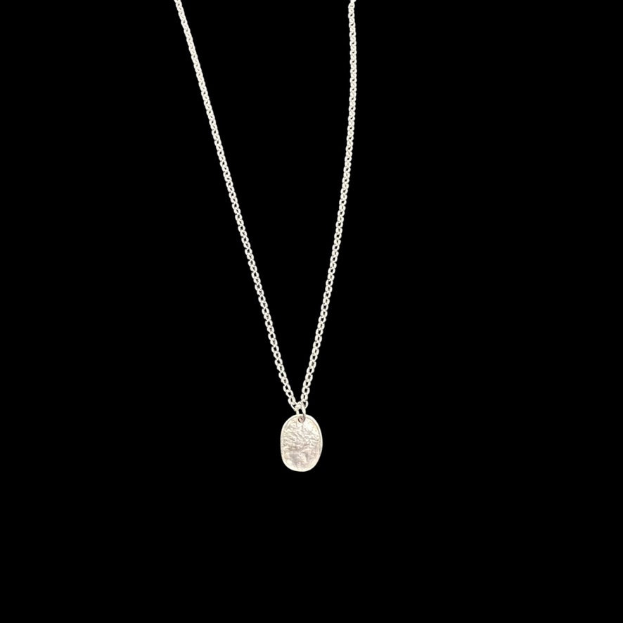 Lunaria single petal necklace