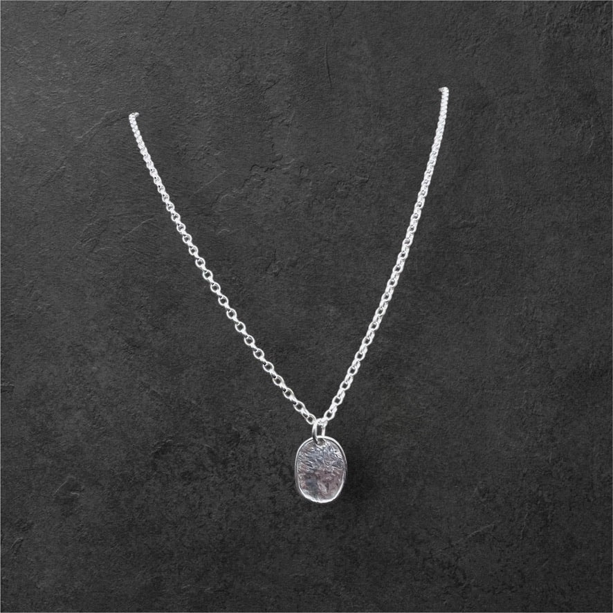 Lunaria single petal necklace