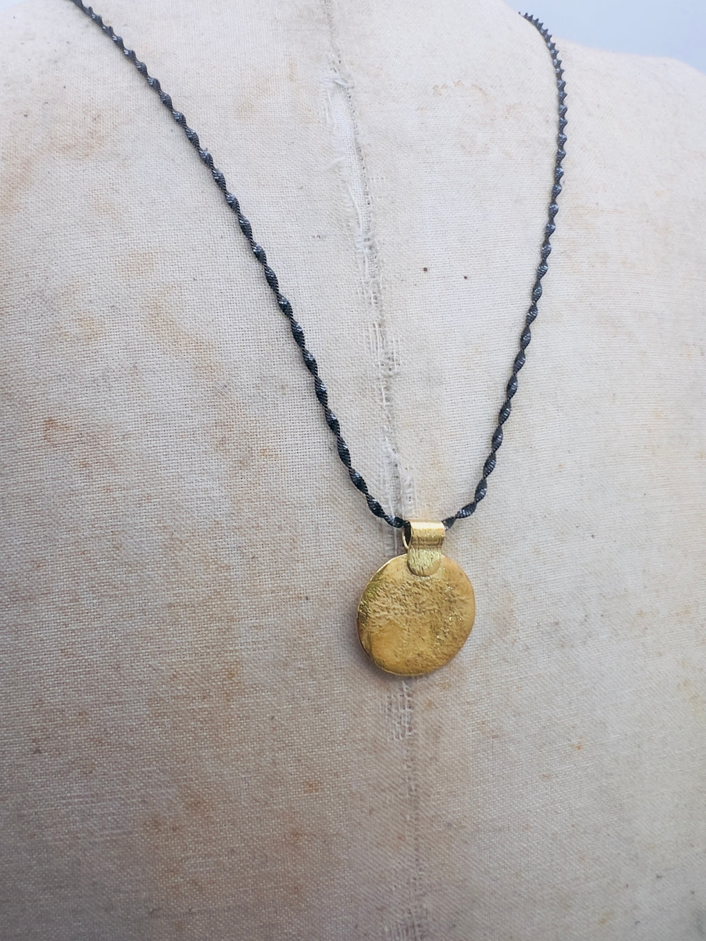 Sun on Black necklace