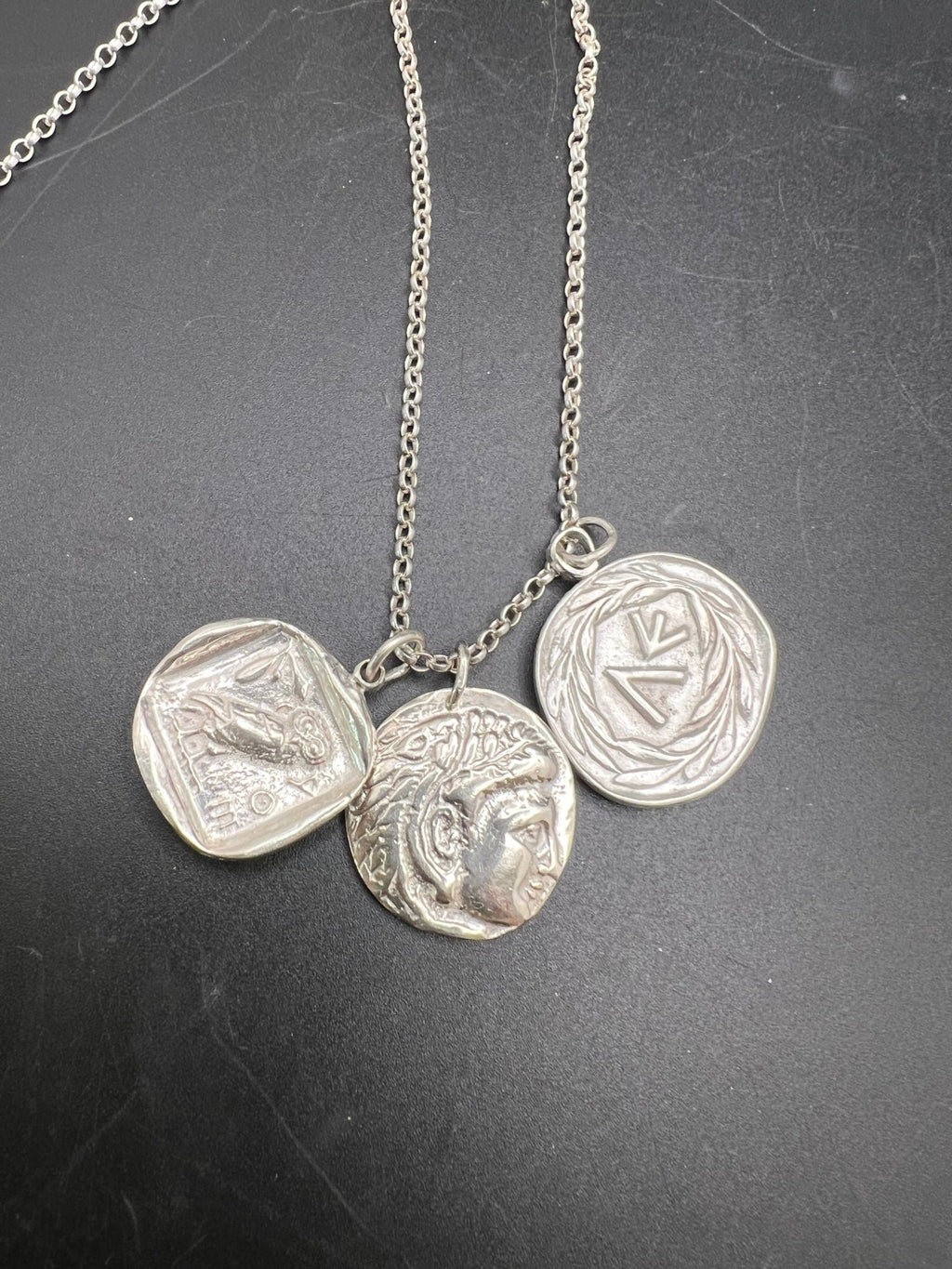 Zeus & Hercules Coin Pendant