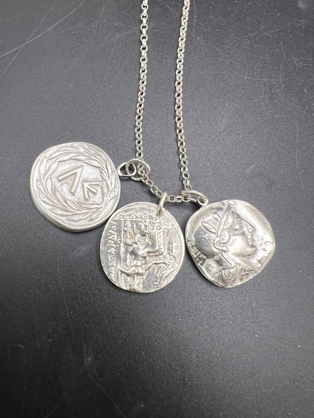 Zeus & Hercules Coin Pendant