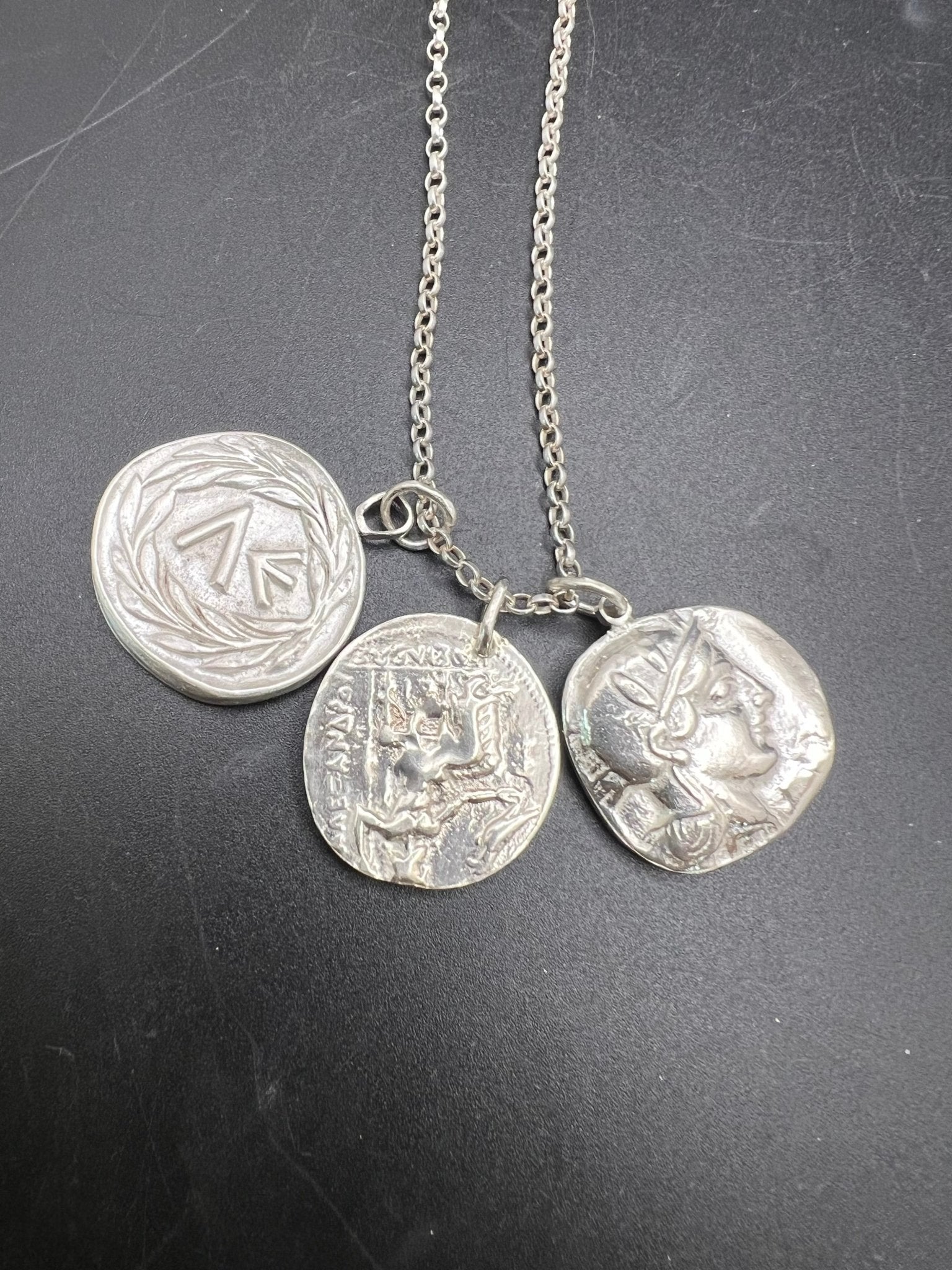 Zeus & Hercules Coin Pendant