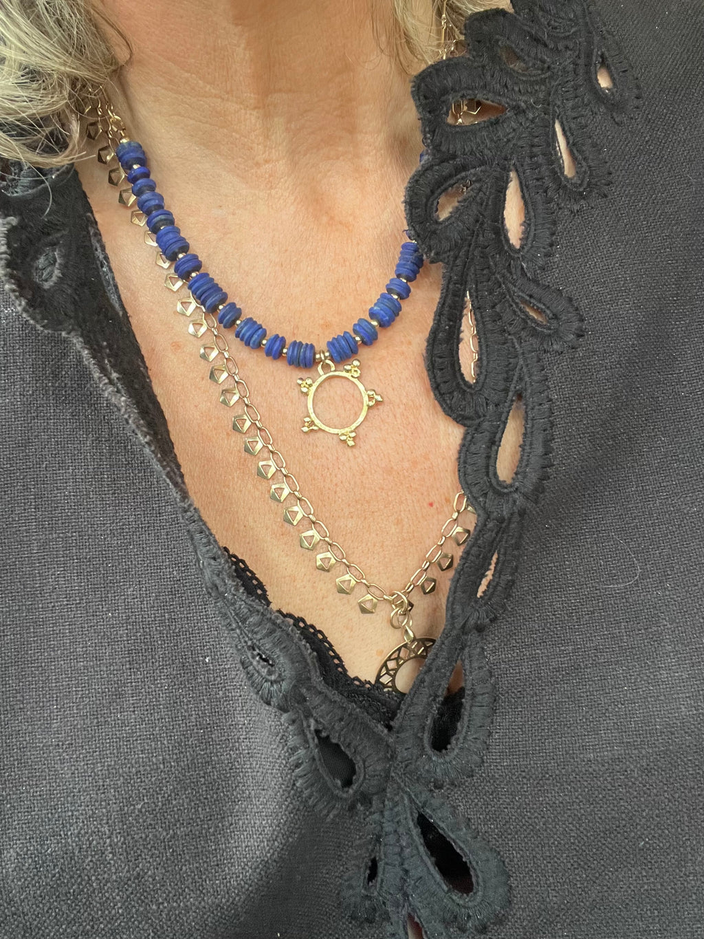 Lapis Mata Star necklace