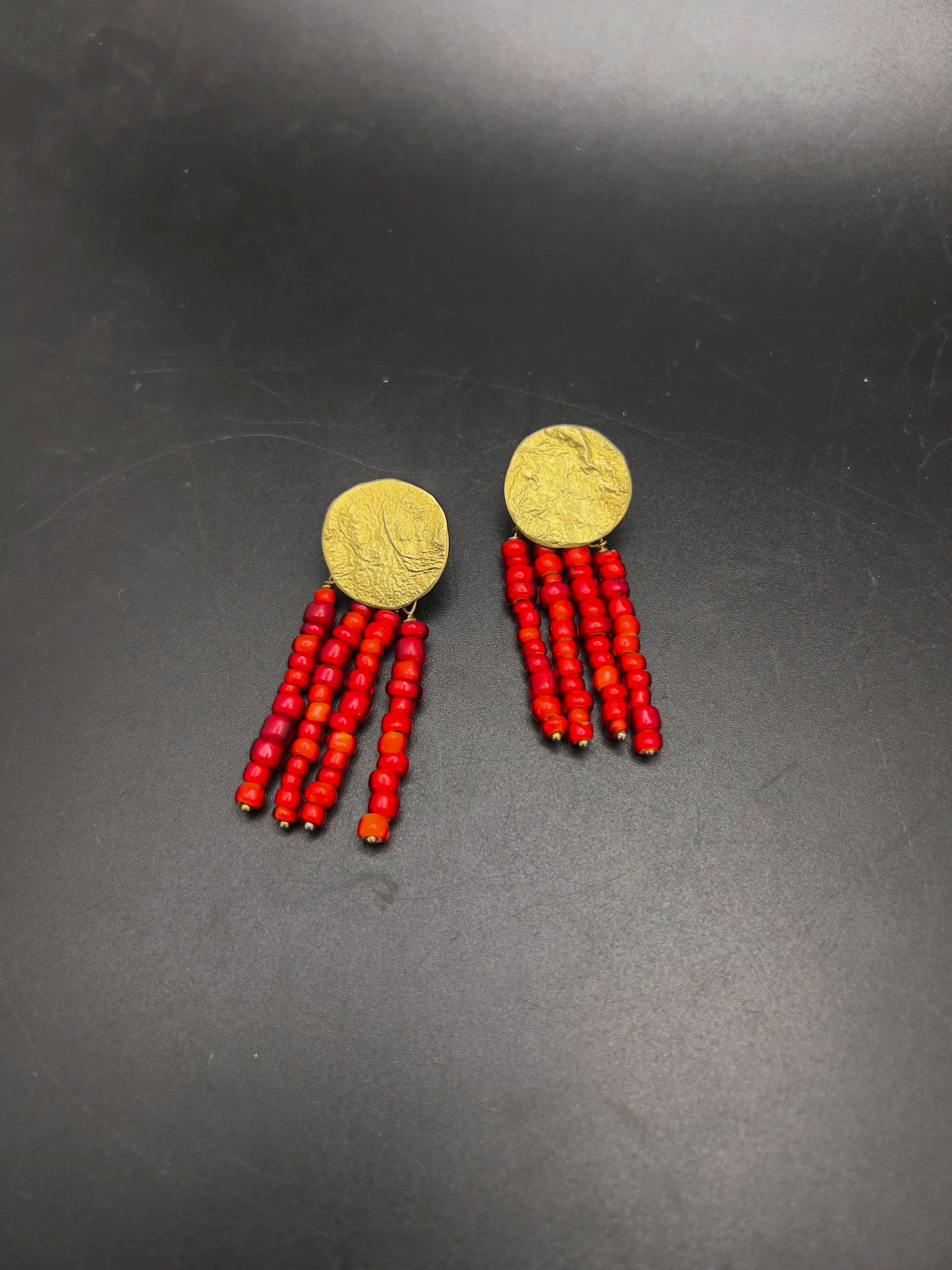 Coral-not-Coral Statement Earrings
