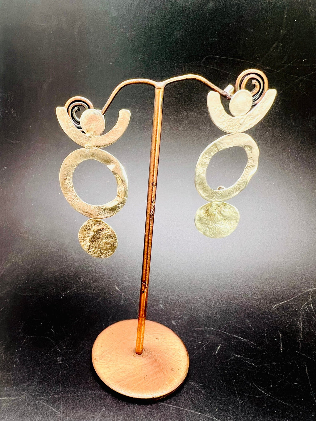 Woman Holding The World Statement Earrings in Gold or Silver