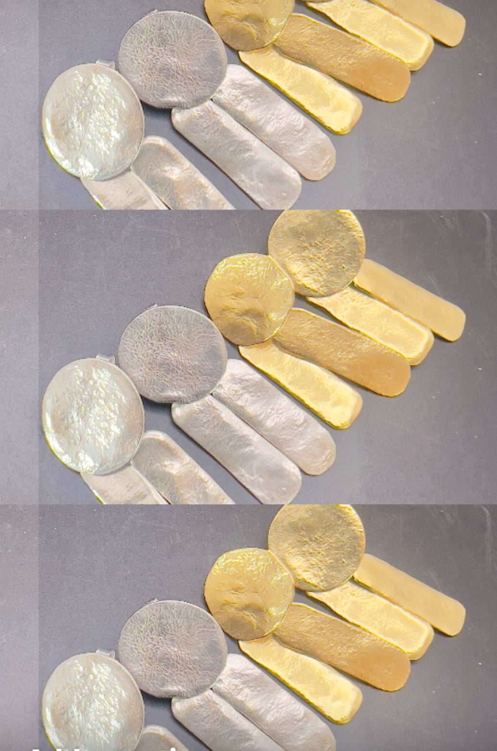 Henge silver or gold earrings