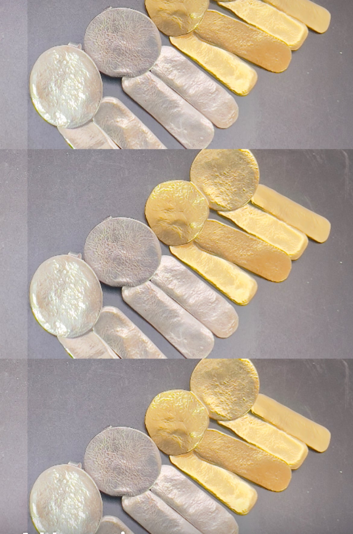 Henge silver or gold earrings