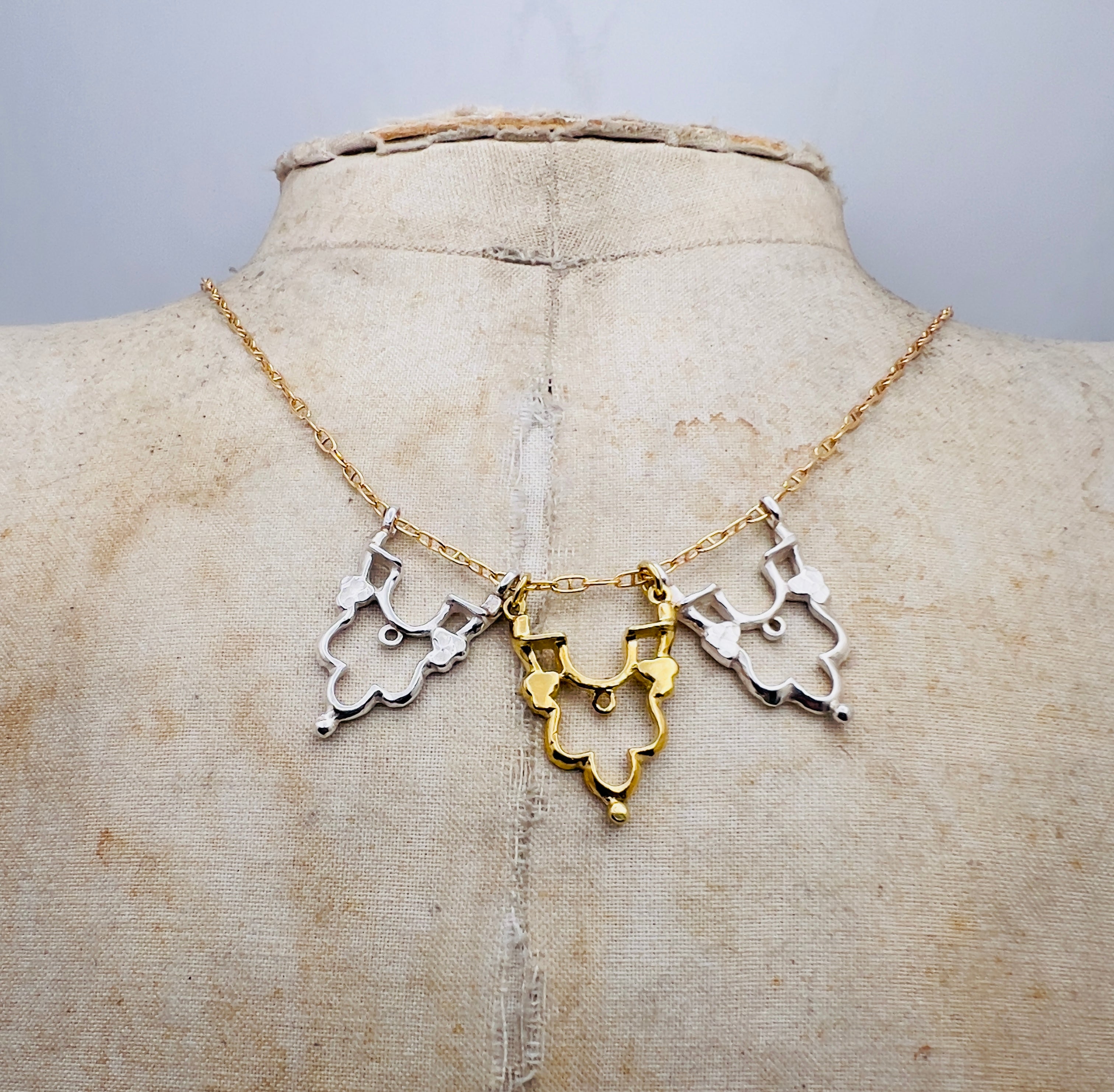 Triple Shikhara pendants