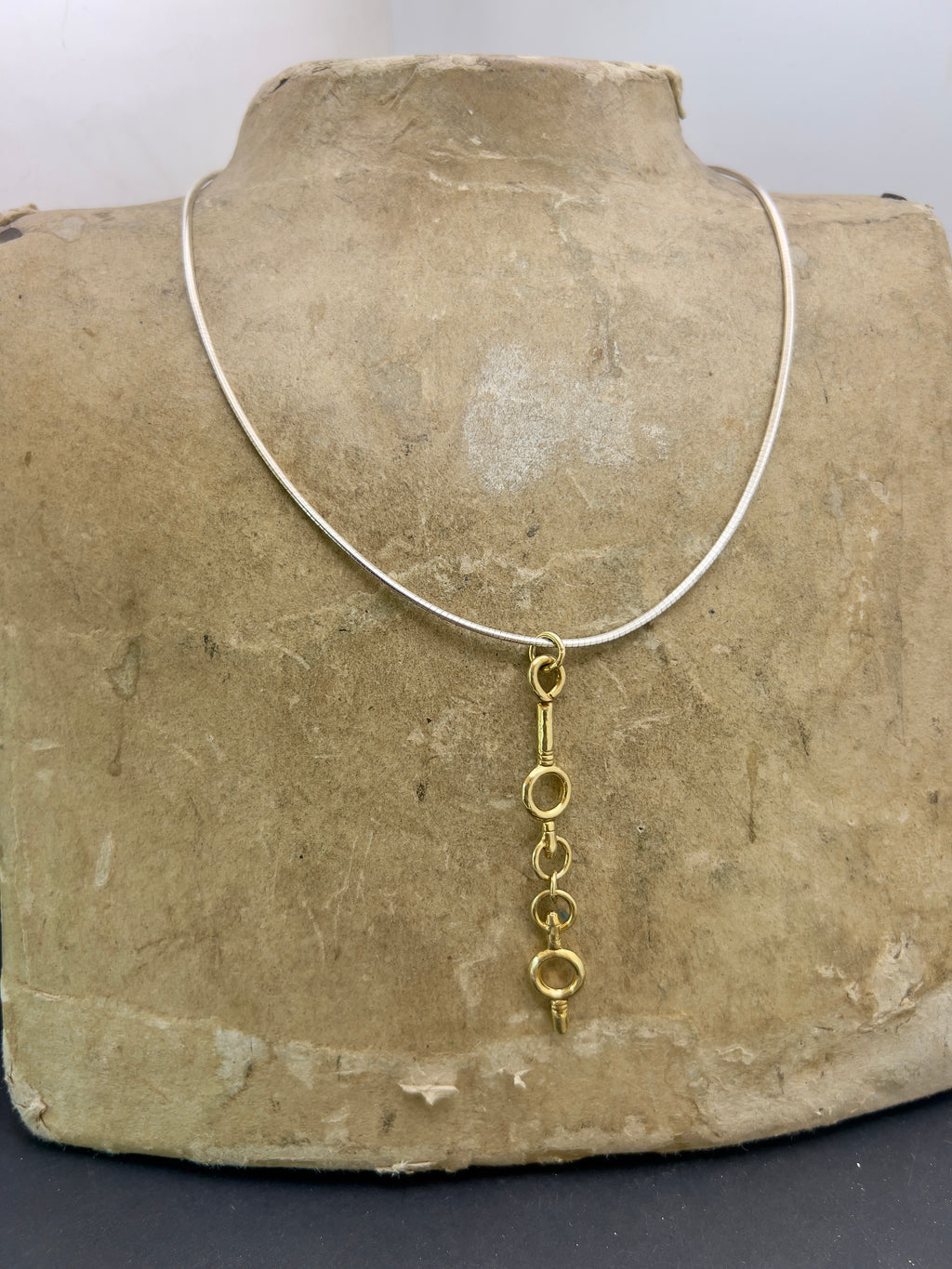 Gold Key piece necklace