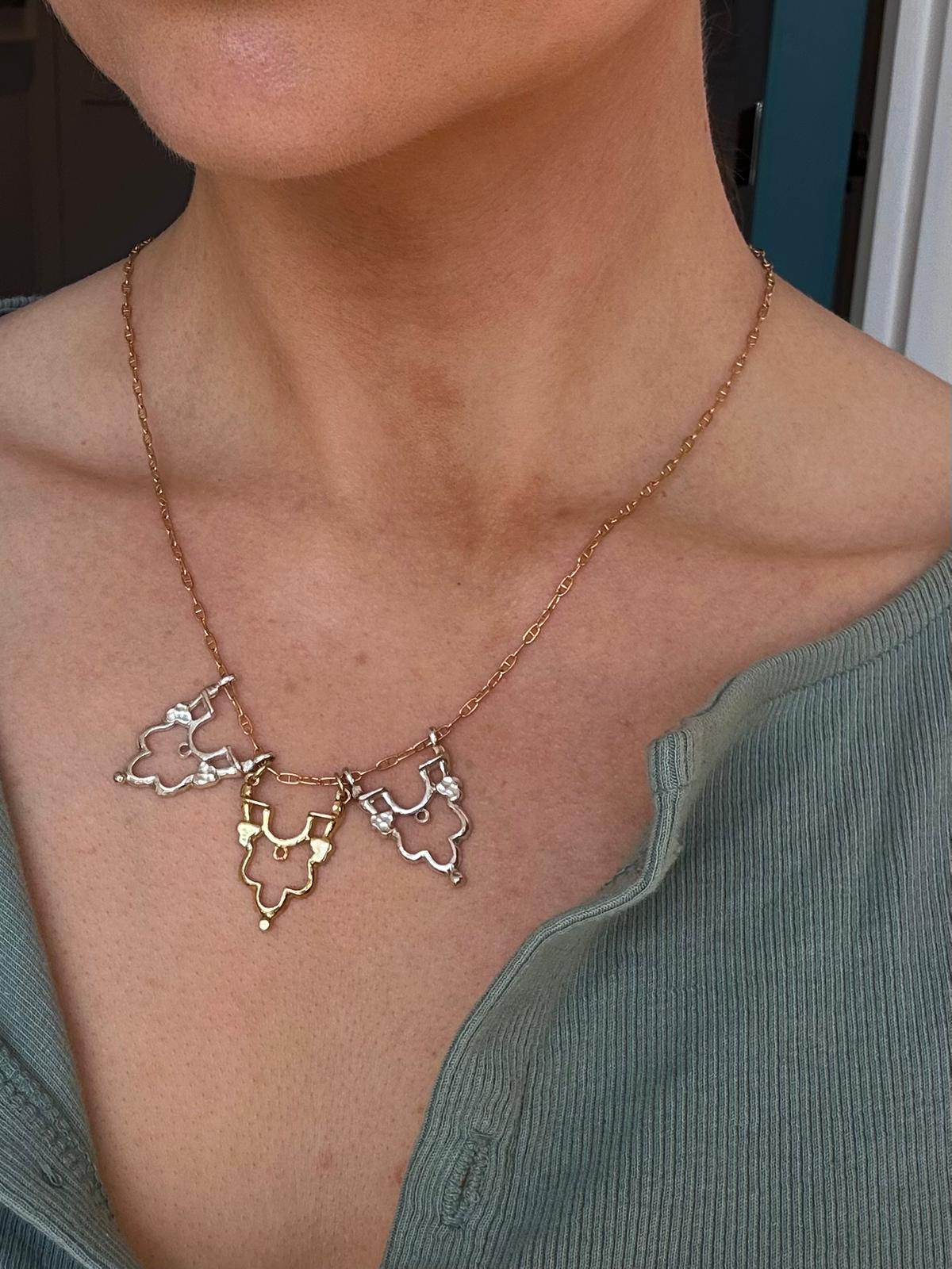 Triple Shikhara pendants