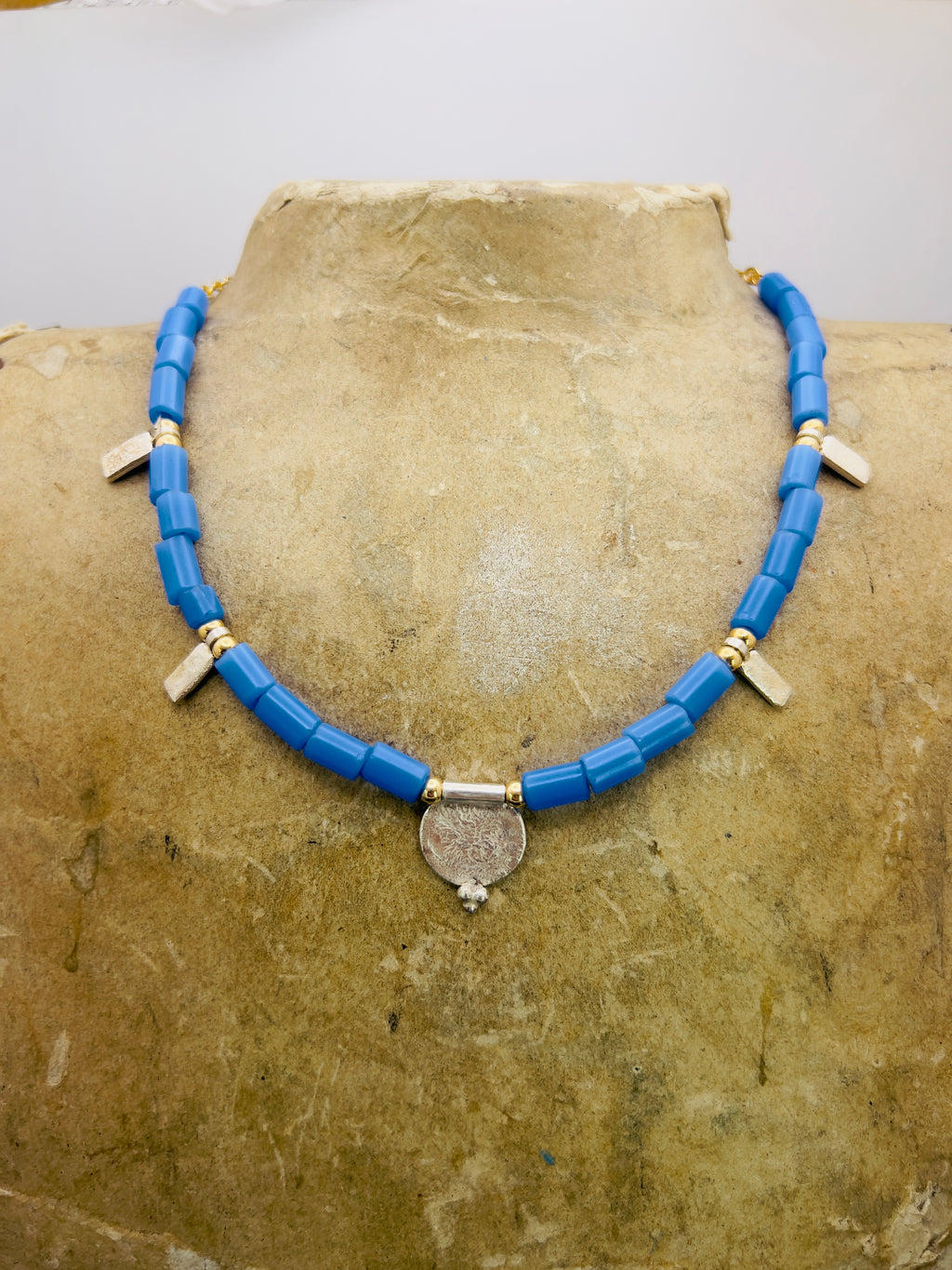 African Blue Mata necklace