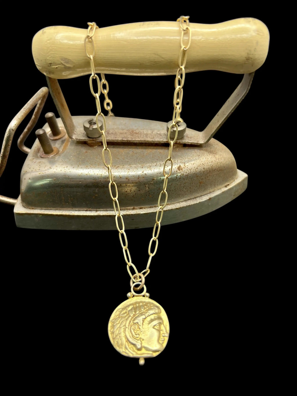 Zeus & Hercules Coin Pendant