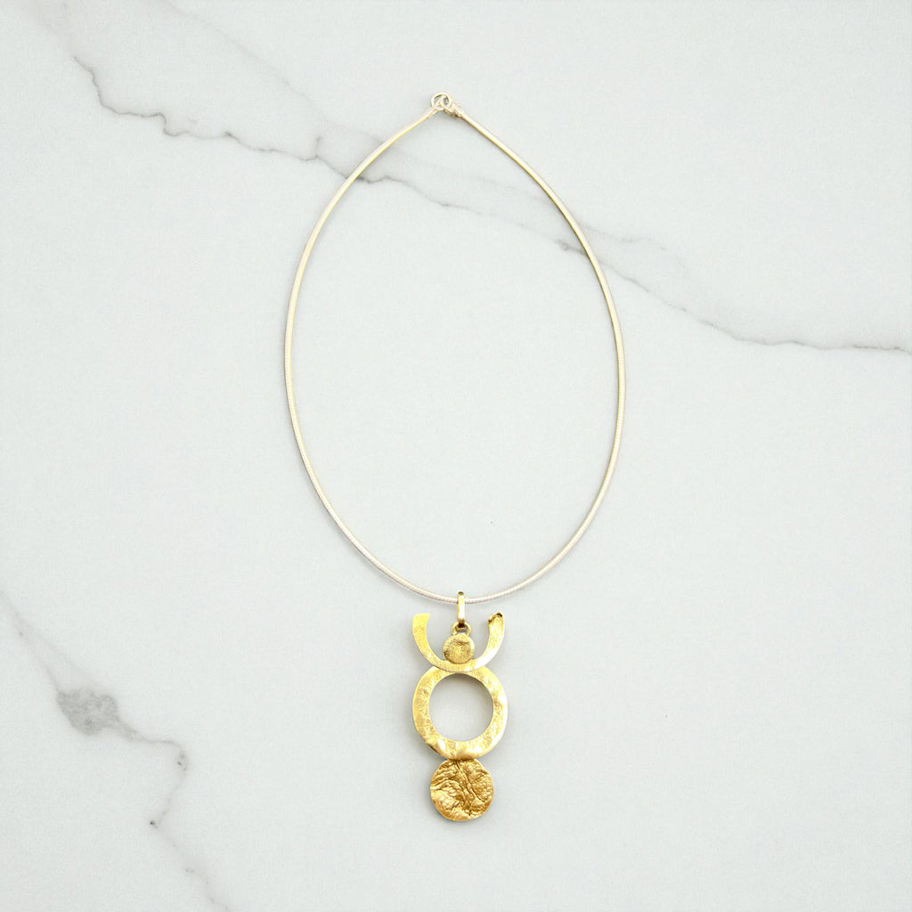 Woman holding the world, necklet