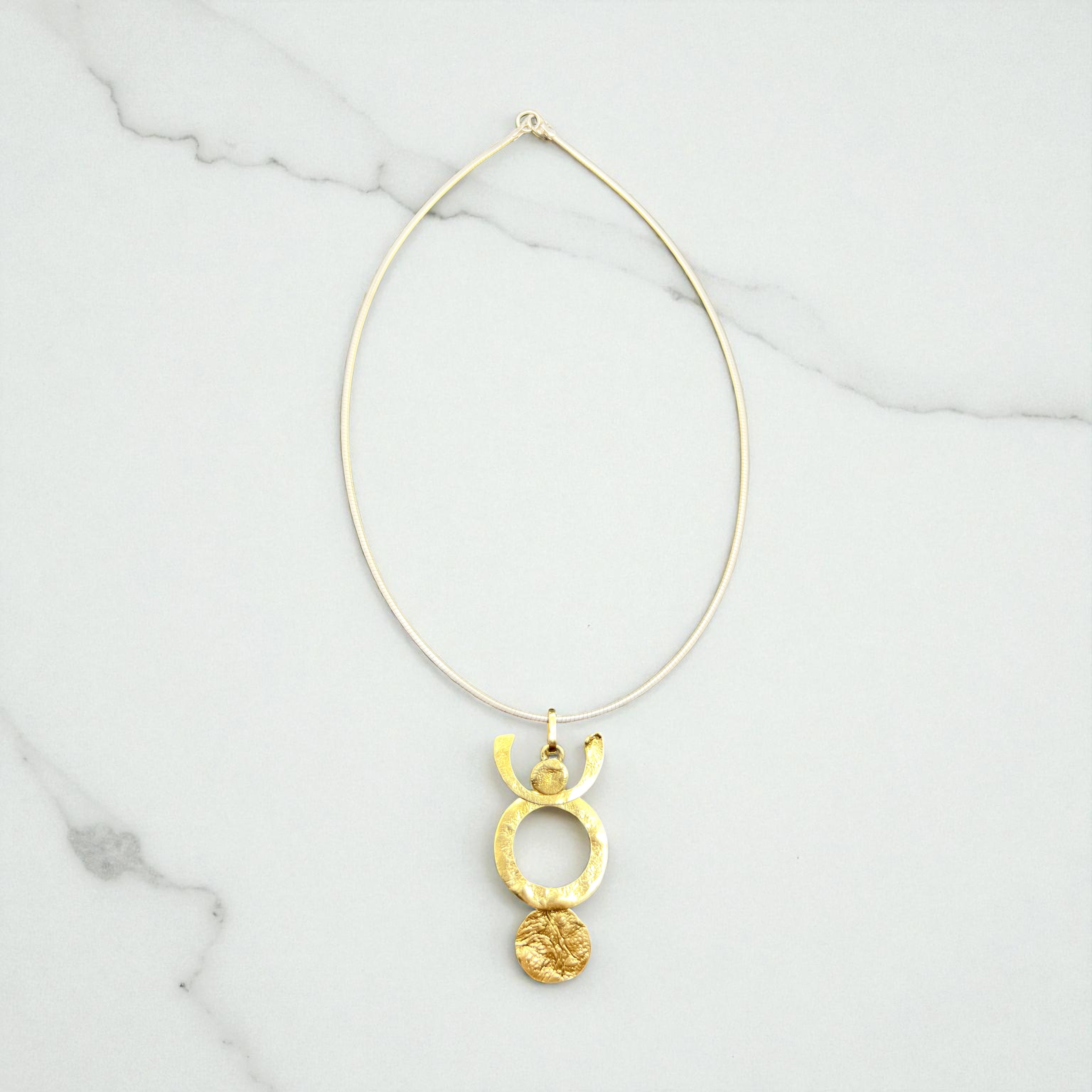 Woman holding the world, necklet