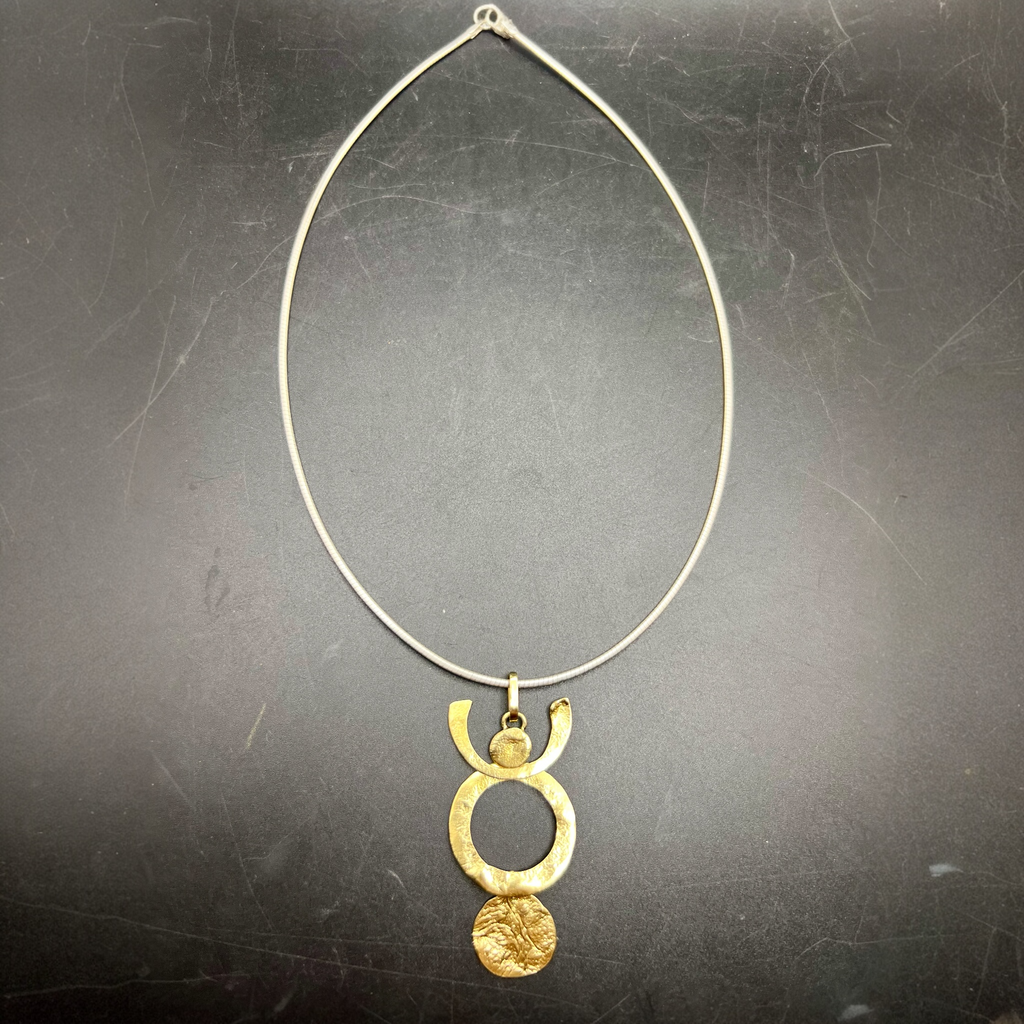 Woman holding the world, necklet