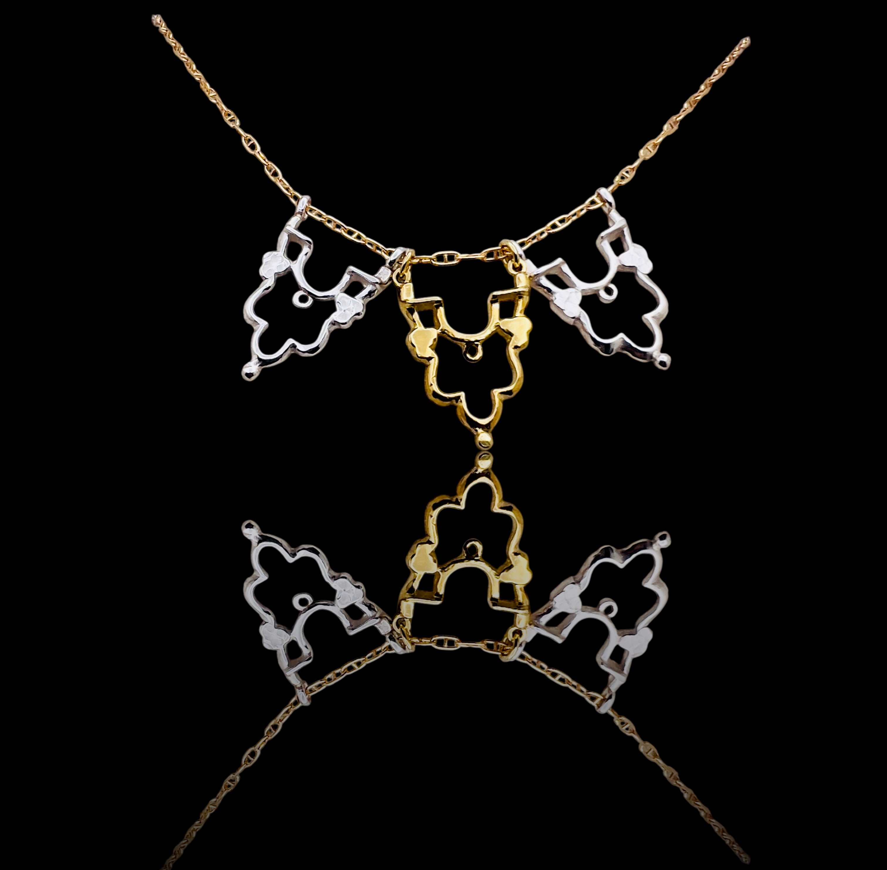 Triple Shikhara pendants