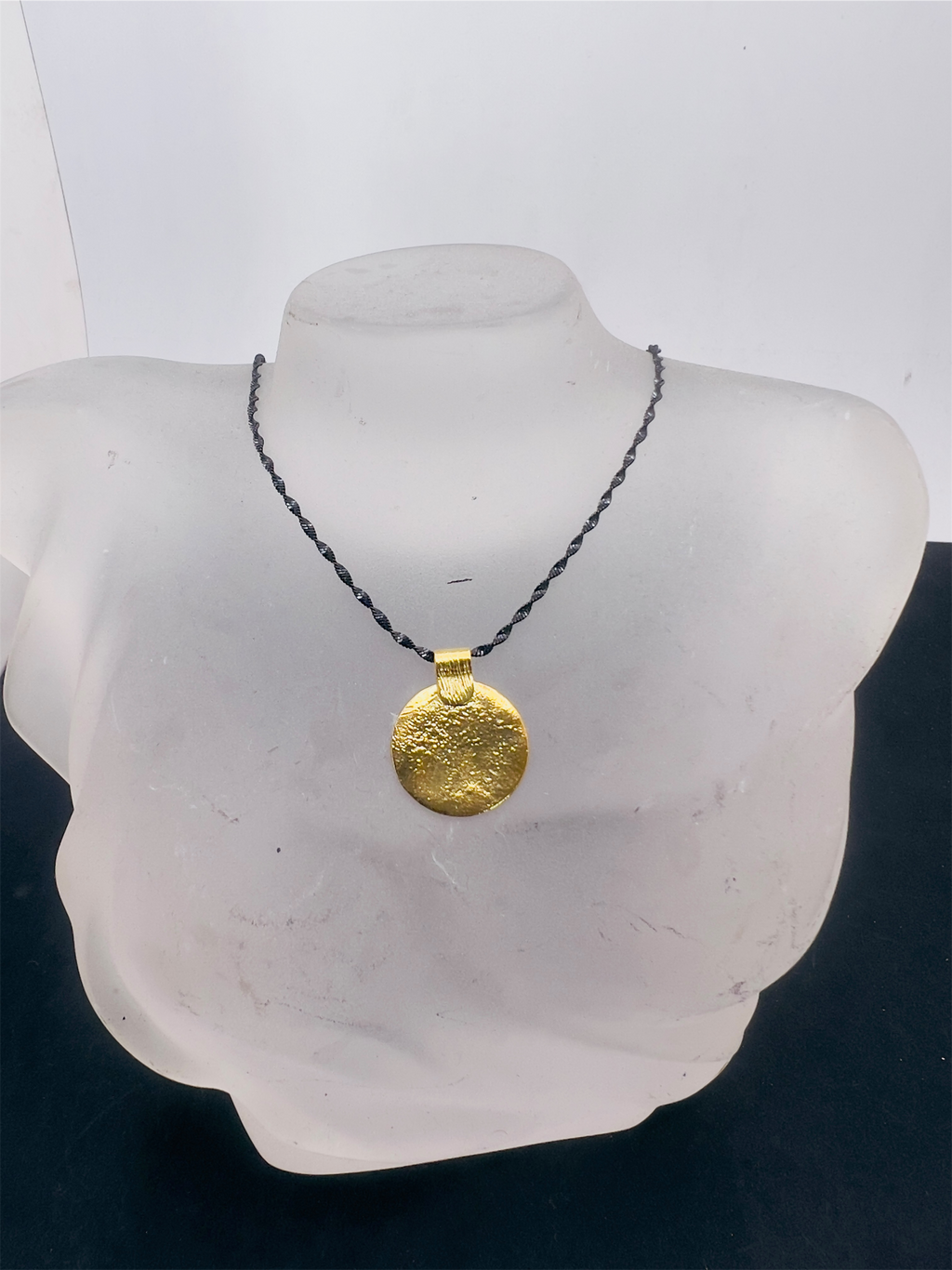 Sun on Black necklace
