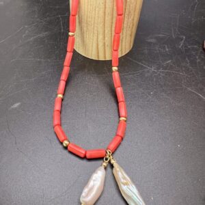 Coral not coral necklace