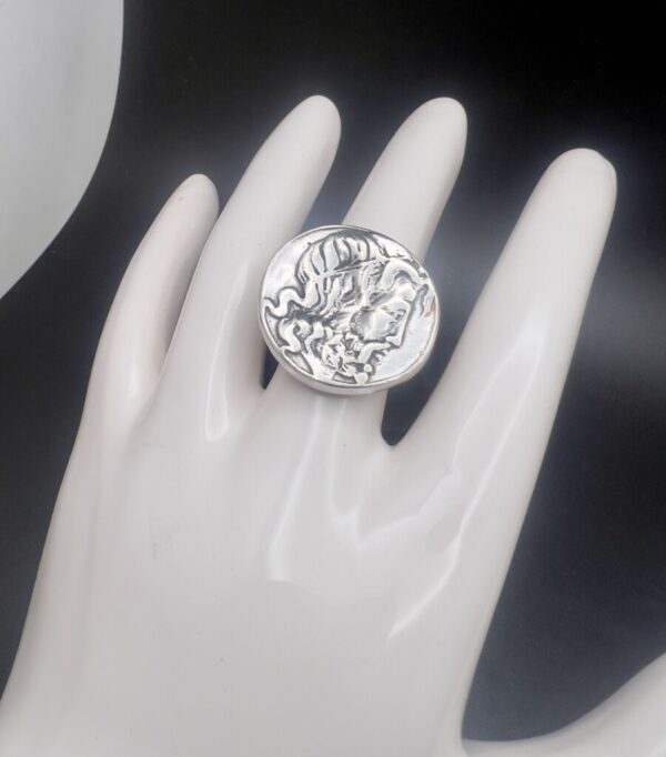 Poseidon silver ring - Image 3